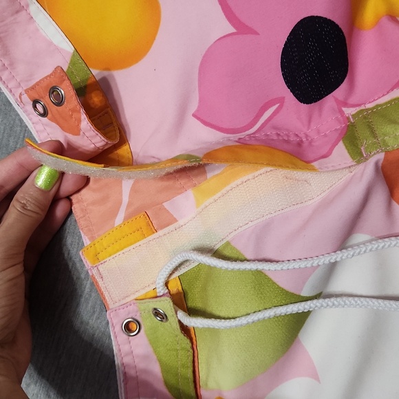 Catalina Brand High-Rise Floral Modest Swimsuit Cover-Up Bottoms Board Shorts - Picture 9 of 11